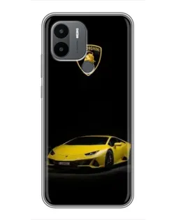 Чохол для Xiaomi Poco C50 з картинкою «Lamborghini жовтий акцент»