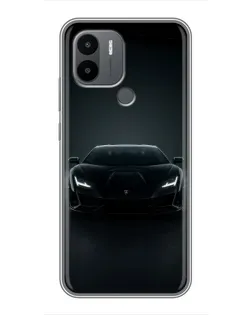 Чохол для Xiaomi Poco C50 з картинкою «Чорний Lamborghini Aventador»