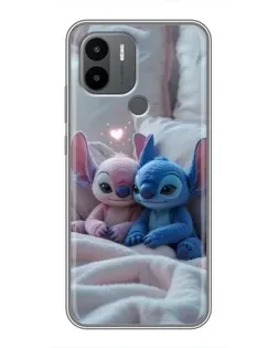 Чехол для Xiaomi Poco C50 с картинкой «Плюшевые Стич Ангел»