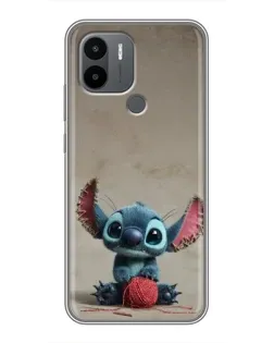 Чехол для Xiaomi Poco C50 с картинкой «Стич на коричневом фоне»