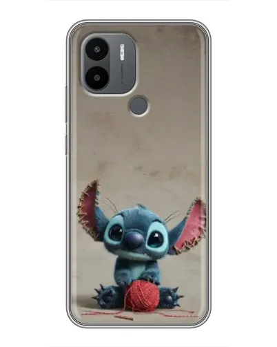 Чехол для Xiaomi Poco C50 с картинкой «Стич на коричневом фоне»