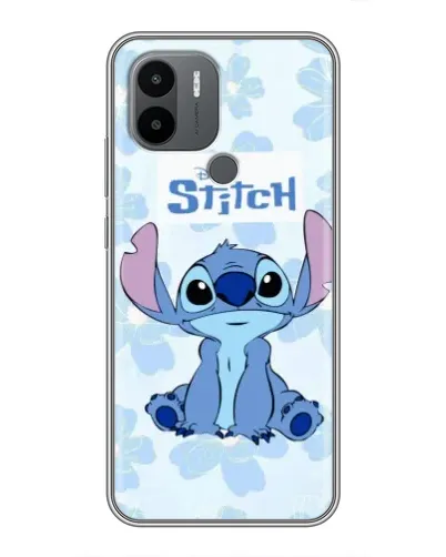 Чехол для Xiaomi Poco C50 с картинкой «Stitch среди цветов»