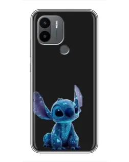 Чехол для Xiaomi Poco C50 с картинкой «Стич на черном»
