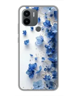 Чохол для Xiaomi Poco C50 з картинкою «Блакитний квітковий каскад»