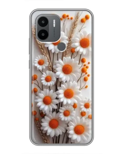 Чохол для Xiaomi Poco C50 з картинкою «Білі сухоцвіти»