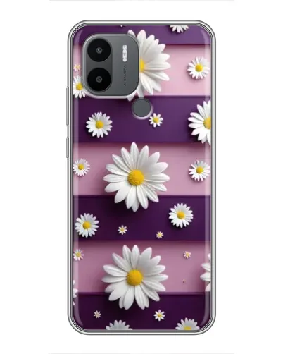 Чохол для Xiaomi Poco C50 з картинкою «Ромашки на фіолетовому»