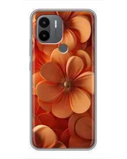 Чохол для Xiaomi Poco C50 з картинкою «Помаранчева макро квітка»
