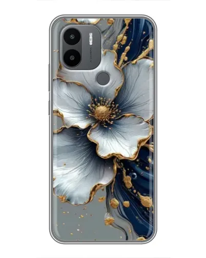 Чехол для Xiaomi Poco C50 с картинкой «Белый цветок и золотой флюид» Чехол для Xiaomi Poco C50 с картинкой «Белый цветок и золотой флюид»