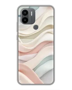 Чехол для Xiaomi Poco C50 с картинкой «Пастельные нежные волны»