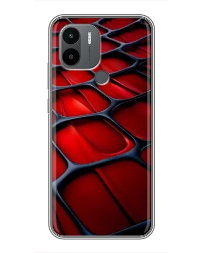 Чехол для Xiaomi Poco C50 с картинкой «Красная глянцевая сетка»