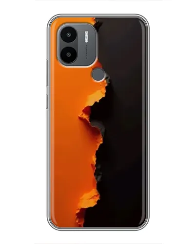 Чехол для Xiaomi Poco C50 с картинкой «Оранжевый разлом»