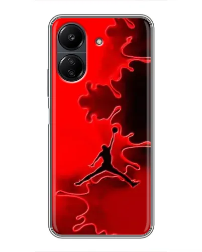 Чехол для Xiaomi POCO C65 с картинкой «Jordan Red Smoke» Чехол для Xiaomi POCO C65 с картинкой «Jordan Red Smoke»