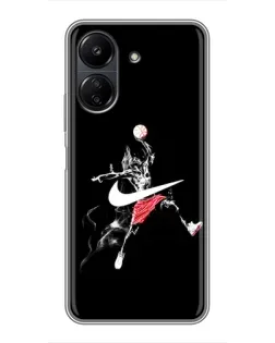 Чехол для Xiaomi POCO C65 с картинкой «Jordan Jumpman»