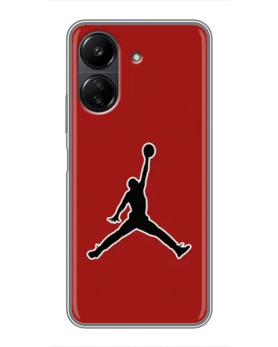 Чехол для Xiaomi POCO C65 с картинкой «Jordan Red Back» Чехол для Xiaomi POCO C65 с картинкой «Jordan Red Back»