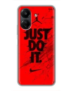 Чехол для Xiaomi POCO C65 с картинкой «Nike Just Do It»