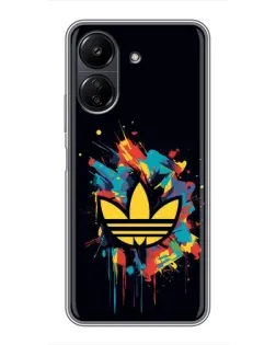Чехол для Xiaomi POCO C65 с картинкой «Adidas Splash» Чехол для Xiaomi POCO C65 с картинкой «Adidas Splash»