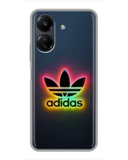 Чохол для Xiaomi POCO C65 з картинкою «Неоновий Adidas»