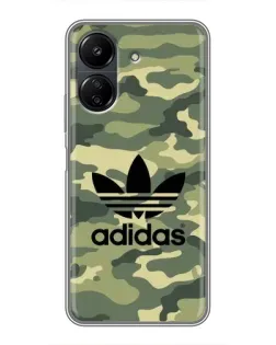 Чохол для Xiaomi POCO C65 з картинкою «Мілітарі стиль Adidas»