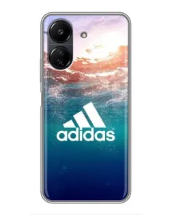 Чохол для Xiaomi POCO C65 з картинкою «Океанська глибина адідас»