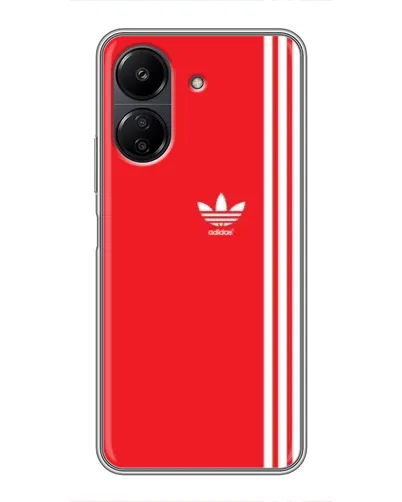 Чохол для Xiaomi POCO C65 з картинкою «Червоний мінімалізм Adidas» Чохол для Xiaomi POCO C65 з картинкою «Червоний мінімалізм Adidas»