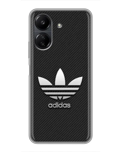 Чохол для Xiaomi POCO C65 з картинкою «Adidas Карбонова текстура» Чохол для Xiaomi POCO C65 з картинкою «Adidas Карбонова текстура»