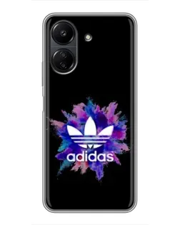 Чохол для Xiaomi POCO C65 з картинкою «Вибух фарб Adidas»