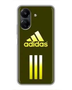 Чохол для Xiaomi POCO C65 з картинкою «Оливковий градієнт Adidas»