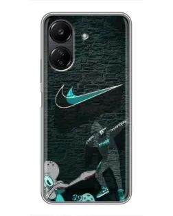 Чехол для Xiaomi POCO C65 с картинкой «Спортивный арт Nike» Чехол для Xiaomi POCO C65 с картинкой «Спортивный арт Nike»