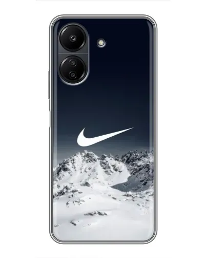 Чохол для Xiaomi POCO C65 з картинкою «Nike — зимові гори» Чохол для Xiaomi POCO C65 з картинкою «Nike — зимові гори»