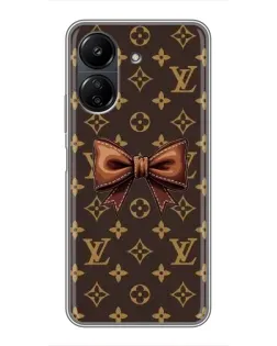 Чохол для Xiaomi POCO C65 з картинкою «LV з бантом»