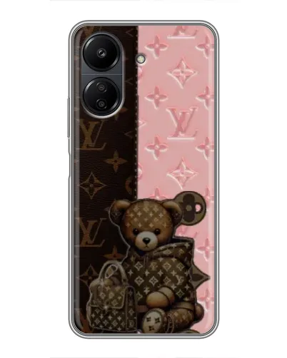 Чохол для Xiaomi POCO C65 з картинкою «Ведмедик у стилі LV» Чохол для Xiaomi POCO C65 з картинкою «Ведмедик у стилі LV»