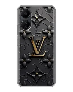 Чохол для Xiaomi POCO C65 з картинкою «Шкіряна текстура LV»