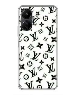 Чохол для Xiaomi POCO C65 з картинкою «Монохромний хаос LV»