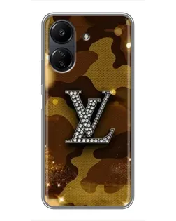 Чохол для Xiaomi POCO C65 з картинкою «Камуфляжний Louis Vuitton»