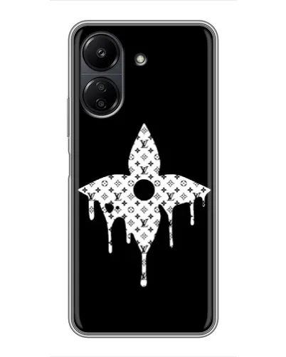 Чохол для Xiaomi POCO C65 з картинкою «Квіткова монограма» Чохол для Xiaomi POCO C65 з картинкою «Квіткова монограма»