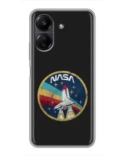 Чехол для Xiaomi POCO C65 с картинкой «NASA — эмблема миссии» Чехол для Xiaomi POCO C65 с картинкой «NASA — эмблема миссии»