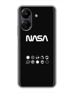 Чохол для Xiaomi POCO C65 з картинкою «NASA — технічний принт»