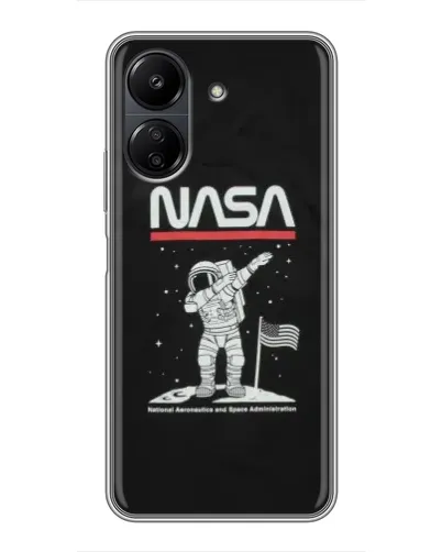 Чохол для Xiaomi POCO C65 з картинкою «NASA — крокуємо по Місяцю» Чохол для Xiaomi POCO C65 з картинкою «NASA — крокуємо по Місяцю»