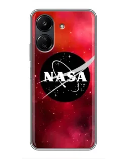 Чехол для Xiaomi POCO C65 с картинкой «NASA — красная туманность»