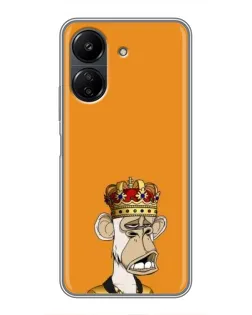 Чехол для Xiaomi POCO C65 с картинкой «Золотая обезьяна Bored Ape»