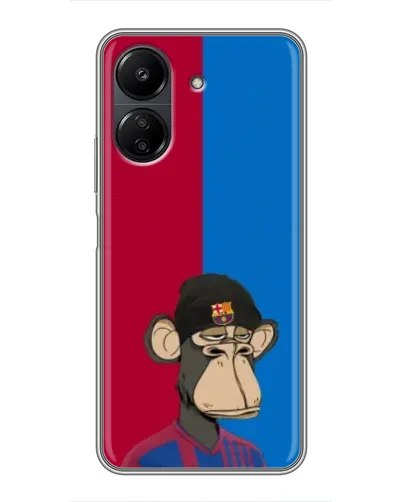 Чохол для Xiaomi POCO C65 з картинкою «Bored Ape — фанат Барси» Чохол для Xiaomi POCO C65 з картинкою «Bored Ape — фанат Барси»