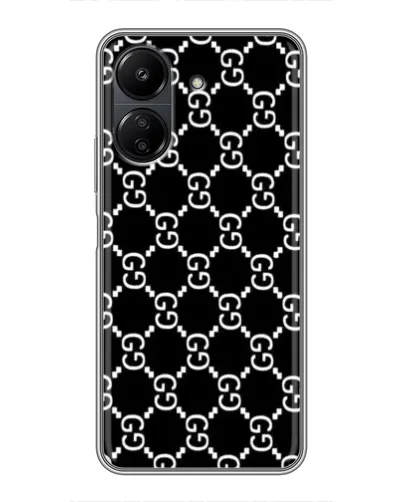 Чехол для Xiaomi POCO C65 с картинкой «Gucci — сетчатый паттерн» Чехол для Xiaomi POCO C65 с картинкой «Gucci — сетчатый паттерн»