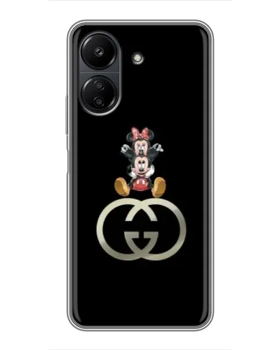 Чехол для Xiaomi POCO C65 с картинкой «Минни Маус на лого» Чехол для Xiaomi POCO C65 с картинкой «Минни Маус на лого»