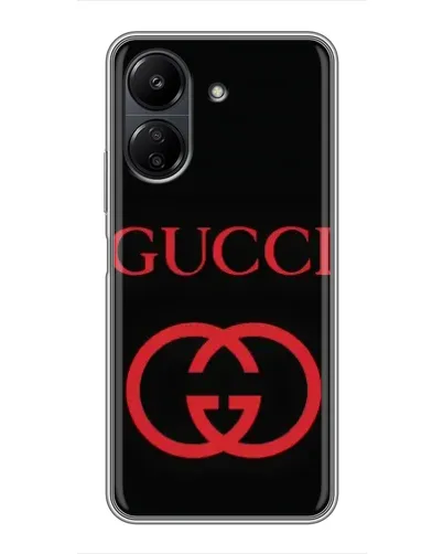 Чехол для Xiaomi POCO C65 с картинкой «Gucci — красный логотип» Чехол для Xiaomi POCO C65 с картинкой «Gucci — красный логотип»