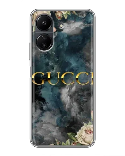 Чехол для Xiaomi POCO C65 с картинкой «Абстрактные цветы Gucci» Чехол для Xiaomi POCO C65 с картинкой «Абстрактные цветы Gucci»