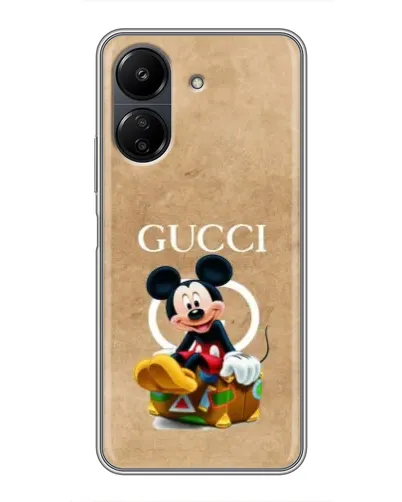 Чехол для Xiaomi POCO C65 с картинкой «Микки Маус Gucci — крафт» Чехол для Xiaomi POCO C65 с картинкой «Микки Маус Gucci — крафт»