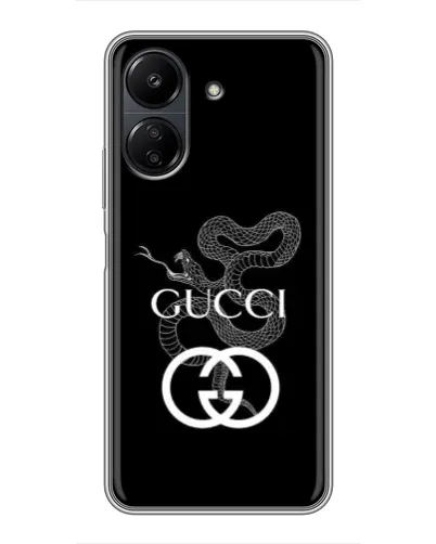 Чехол для Xiaomi POCO C65 с картинкой «Gucci — серебряная змея» Чехол для Xiaomi POCO C65 с картинкой «Gucci — серебряная змея»