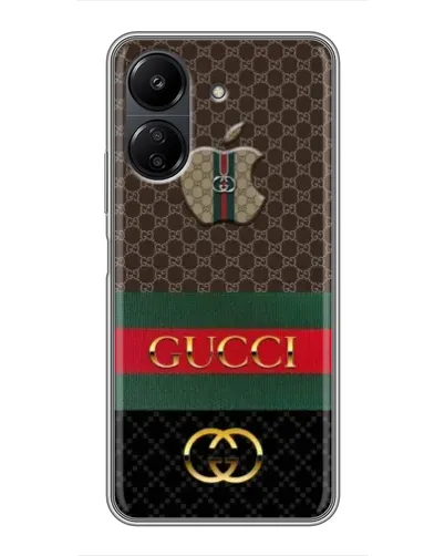 Чехол для Xiaomi POCO C65 с картинкой «Gucci — брендированный десерт» Чехол для Xiaomi POCO C65 с картинкой «Gucci — брендированный десерт»