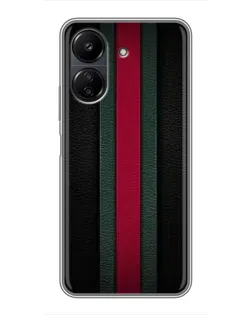 Чехол для Xiaomi POCO C65 с картинкой «Gucci — неоновая линия»