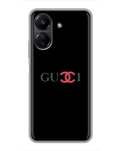 Чехол для Xiaomi POCO C65 с картинкой «Gucci — красный градиент» Чехол для Xiaomi POCO C65 с картинкой «Gucci — красный градиент»